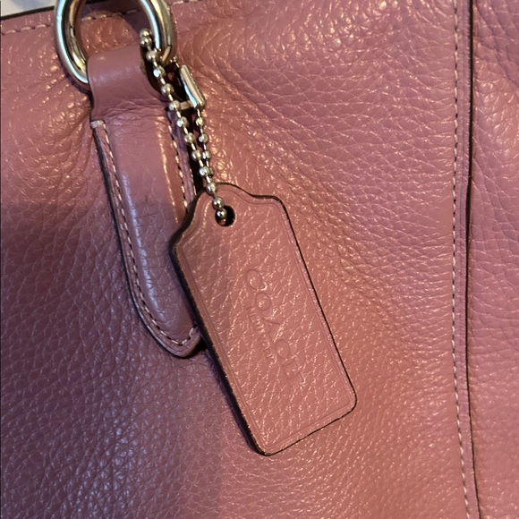 Coach Elle Lavender Leather Shoulder Bag - Picture 3 of 7
